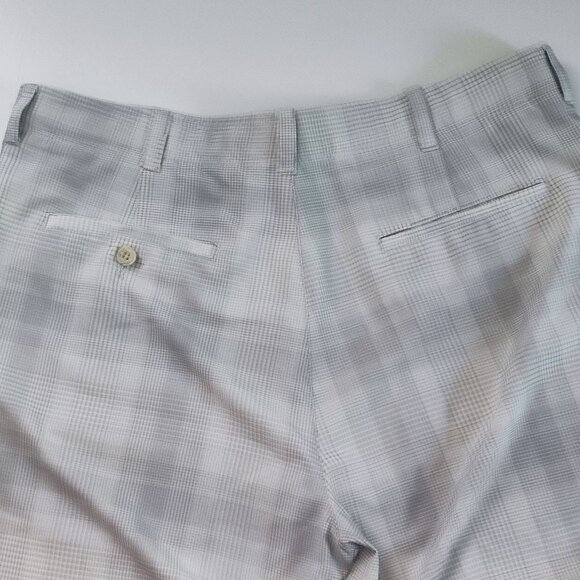 Ben Hogan flat front golf shorts grey plaid men's size 36 - Picture 5 of 10